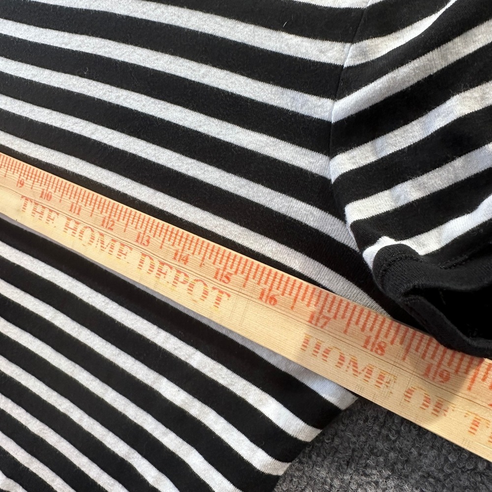 Lauren Ralph Lauren Striped Button Shoulder L Top Nautical Preppy Coastal Staple - Picture 7 of 12